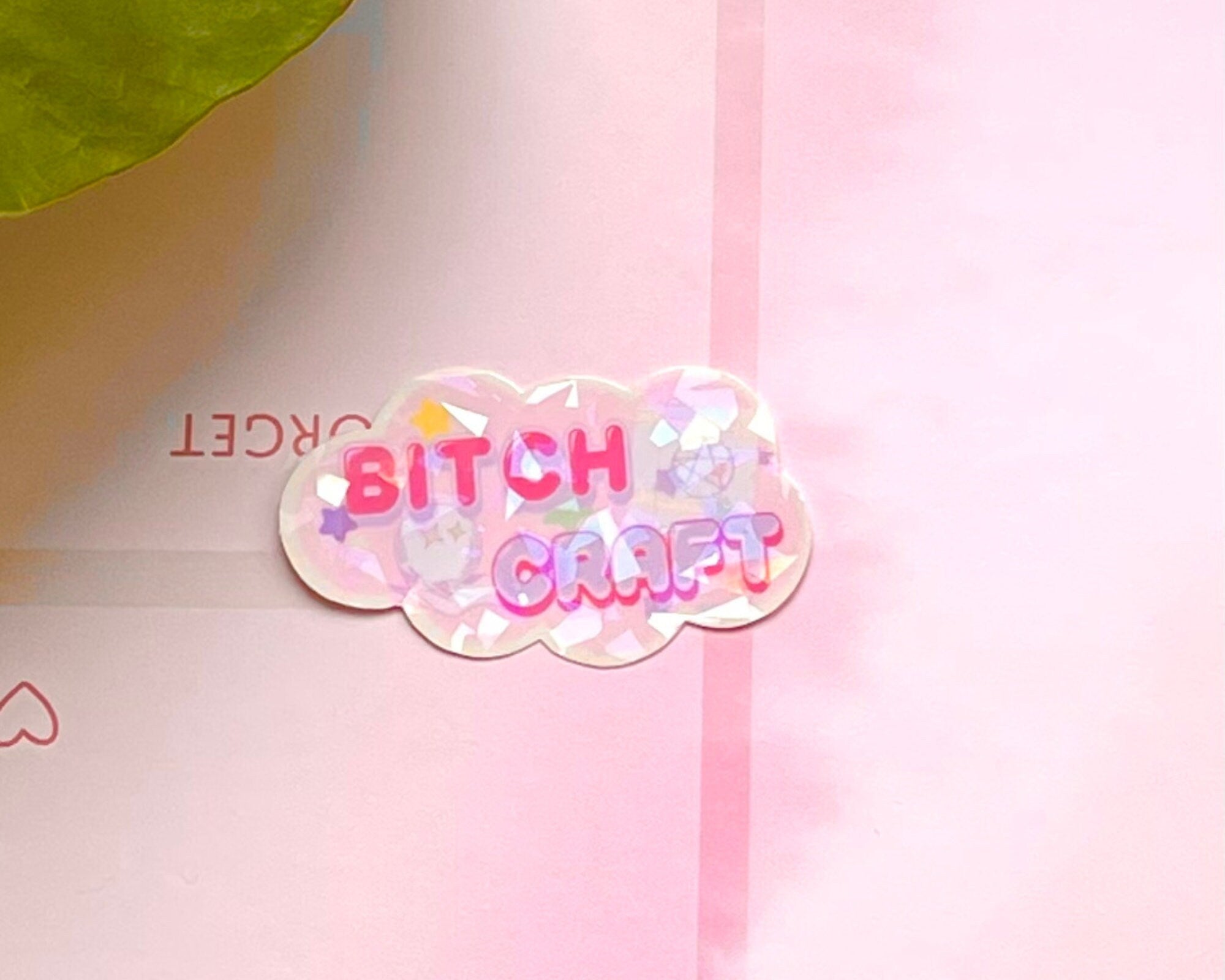 Pastel Witch craft Sticker | Kawaii spellbook crytsal ball Witchy Sticker - Cute Pastel Goth Aesthetic Sticker - Magical girl sticker