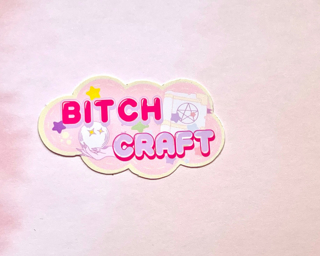 Pastel Witch craft Sticker | Kawaii spellbook crytsal ball Witchy Sticker - Cute Pastel Goth Aesthetic Sticker - Magical girl sticker