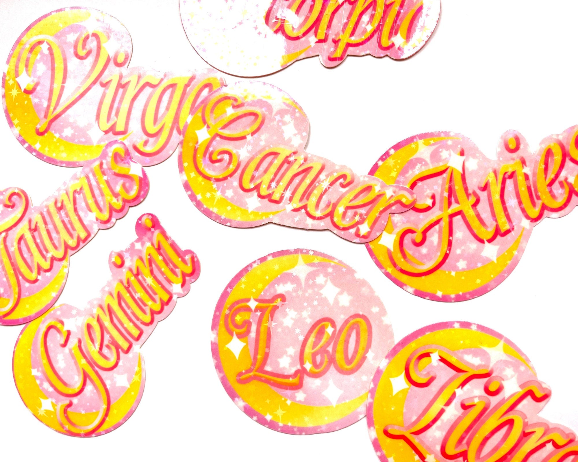 Zodiac sign sticker, sailor moon sticker, magical girl astrology sticker, moon sticker, horoscope sticker, planner sticker, laptop sticker
