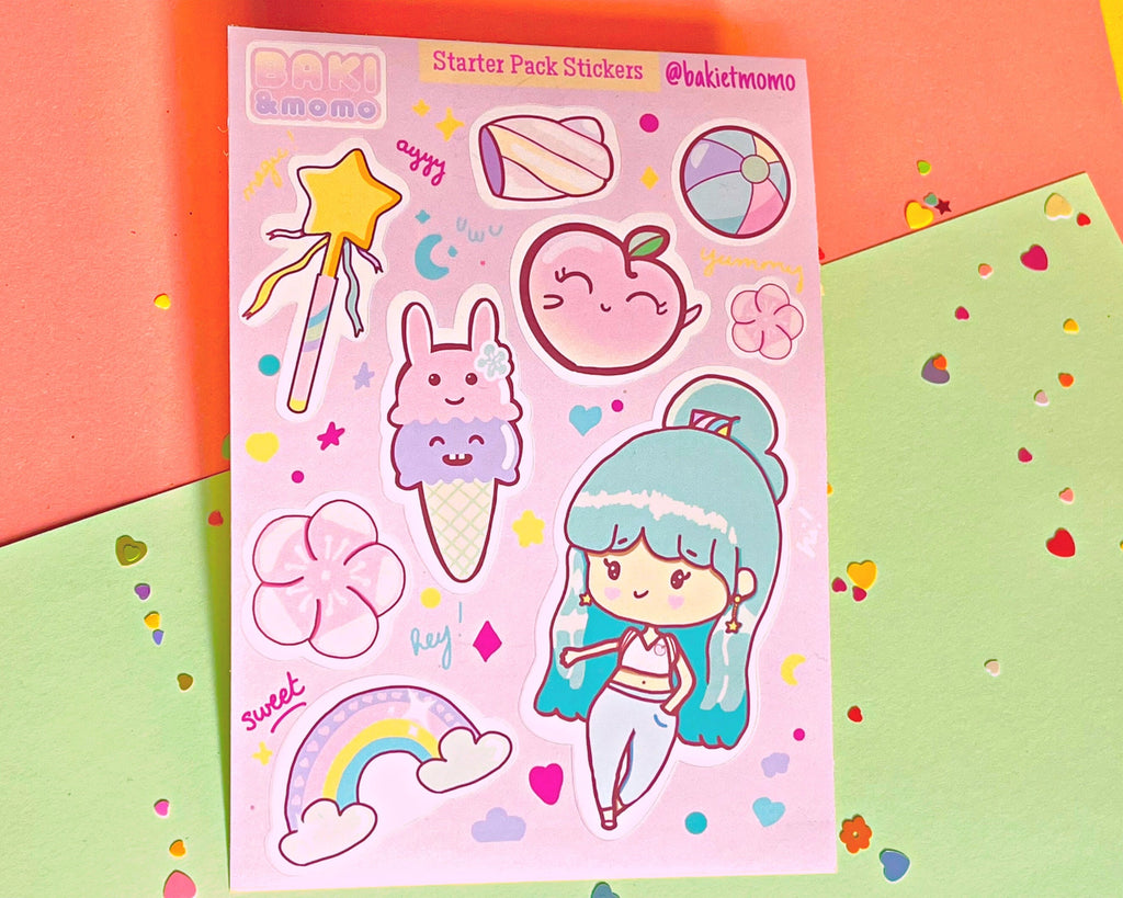 Kawaii pastel sticker sheet, kawaii art stickers, Kawaii stickers, Pastel stickers, kawaii sticker sheet