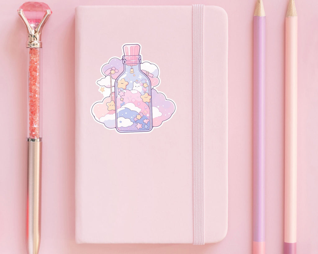 Potion sticker, Kawaii Pastel Vinyl Sticker,Waterproof Vinyl Decal,Cute Bottle Decal,Groovy Bottle sticker,Tumbler sticker, phone case decal