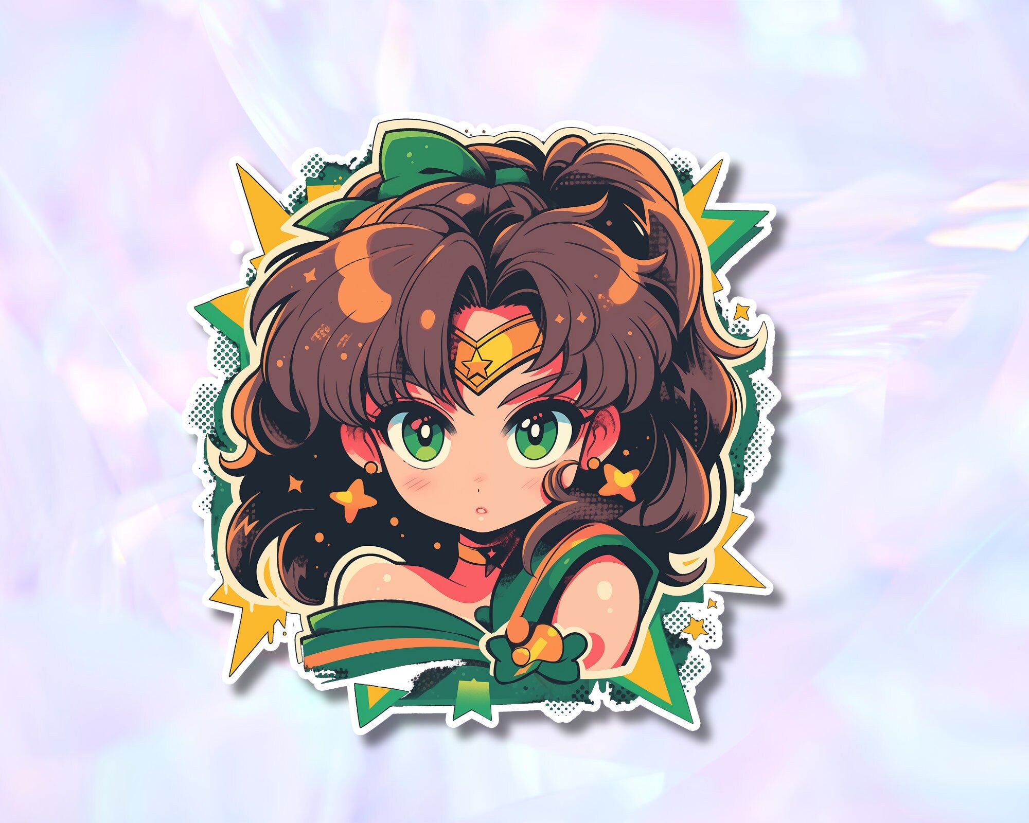 Sailor Jupiter sticker - 80's style
