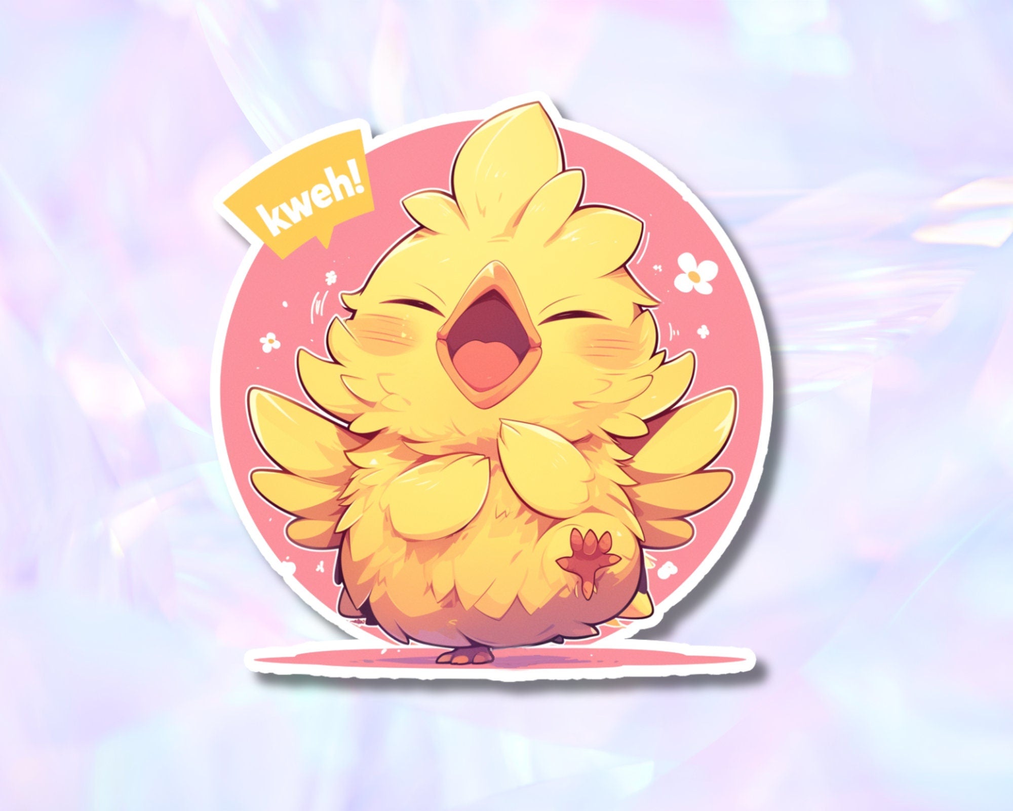 Final Fantasy sticker,kawaii Chocobo sticker,Final Fantasy 7 sticker, FF Rebirth sticker,FF sticker,cute Bird sticker, chocobo sticker
