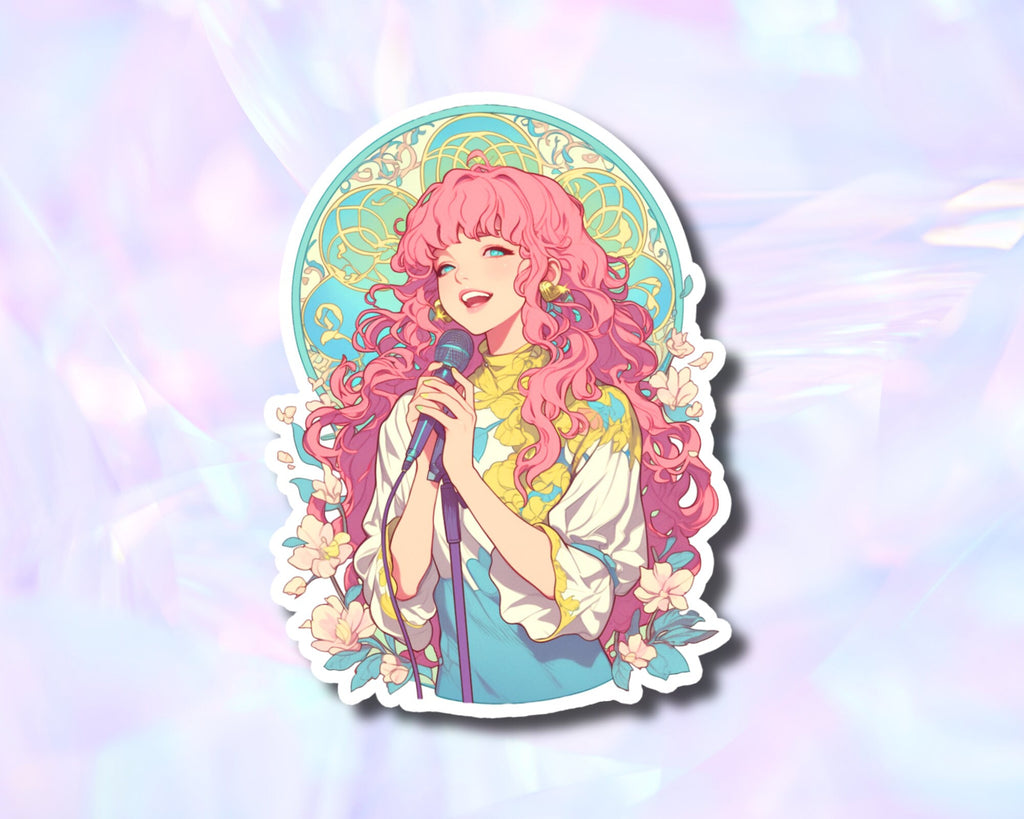 Cute Singer Sticker