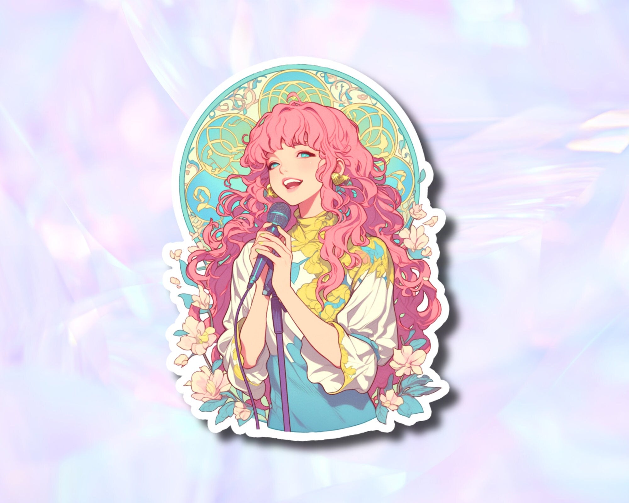 Cute Singer Sticker