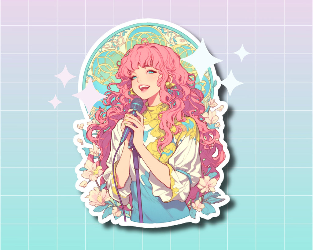 Cute Singer Sticker