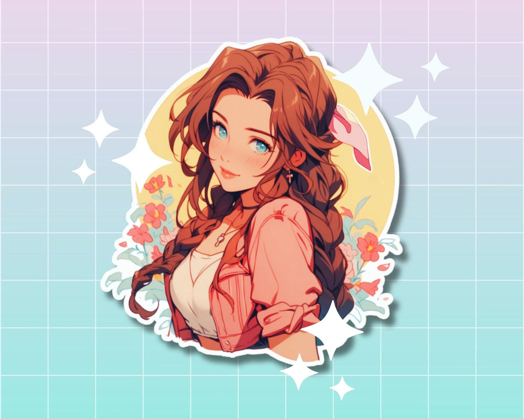 Final Fantasy 7 Aerith Sticker