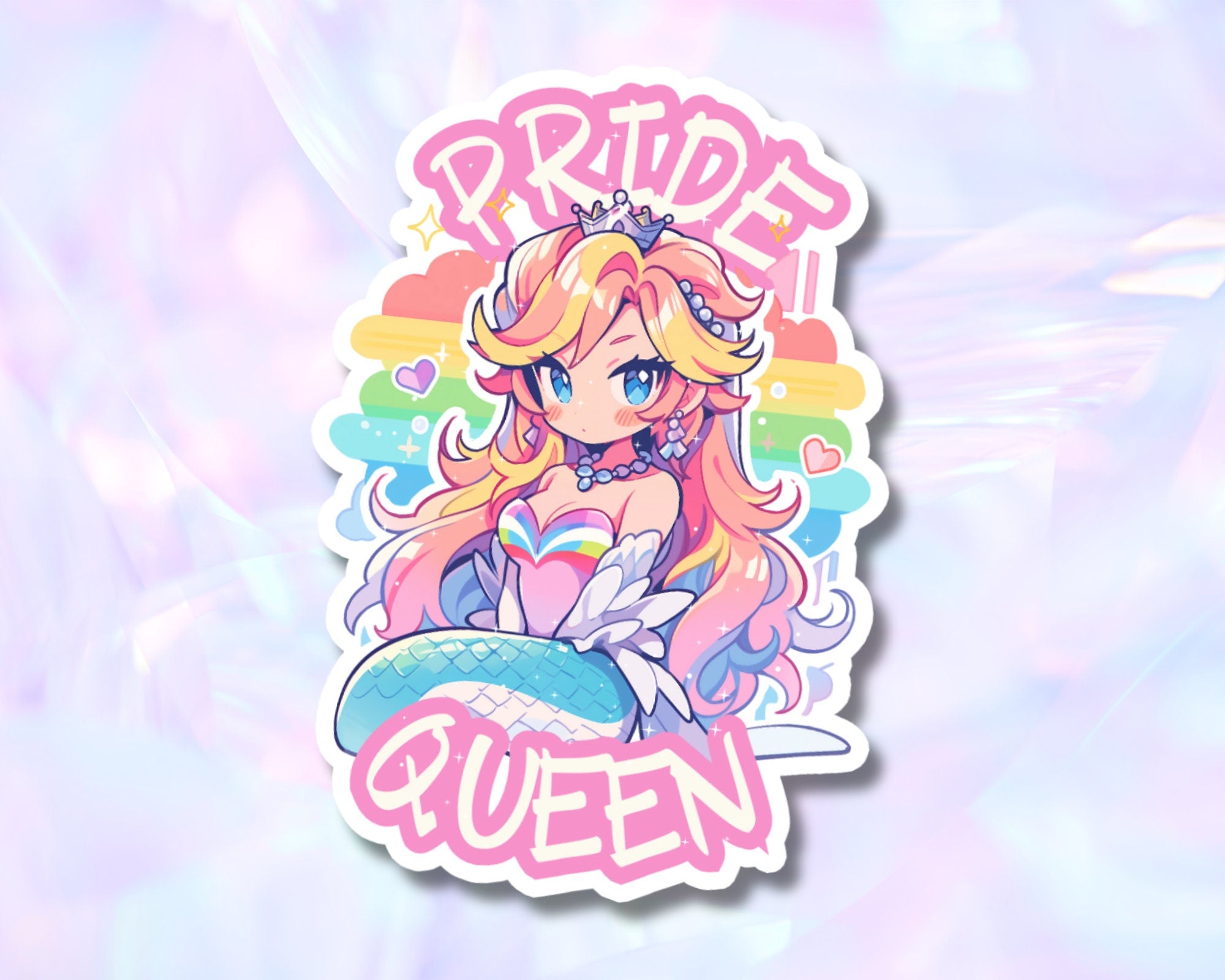 Pride sticker, LGBTQIA+ sticker, Pride Queen sticker,Rainbow sticker,cool Princess sticker, queen sticker, Rainbow pride sticker,LGBT art