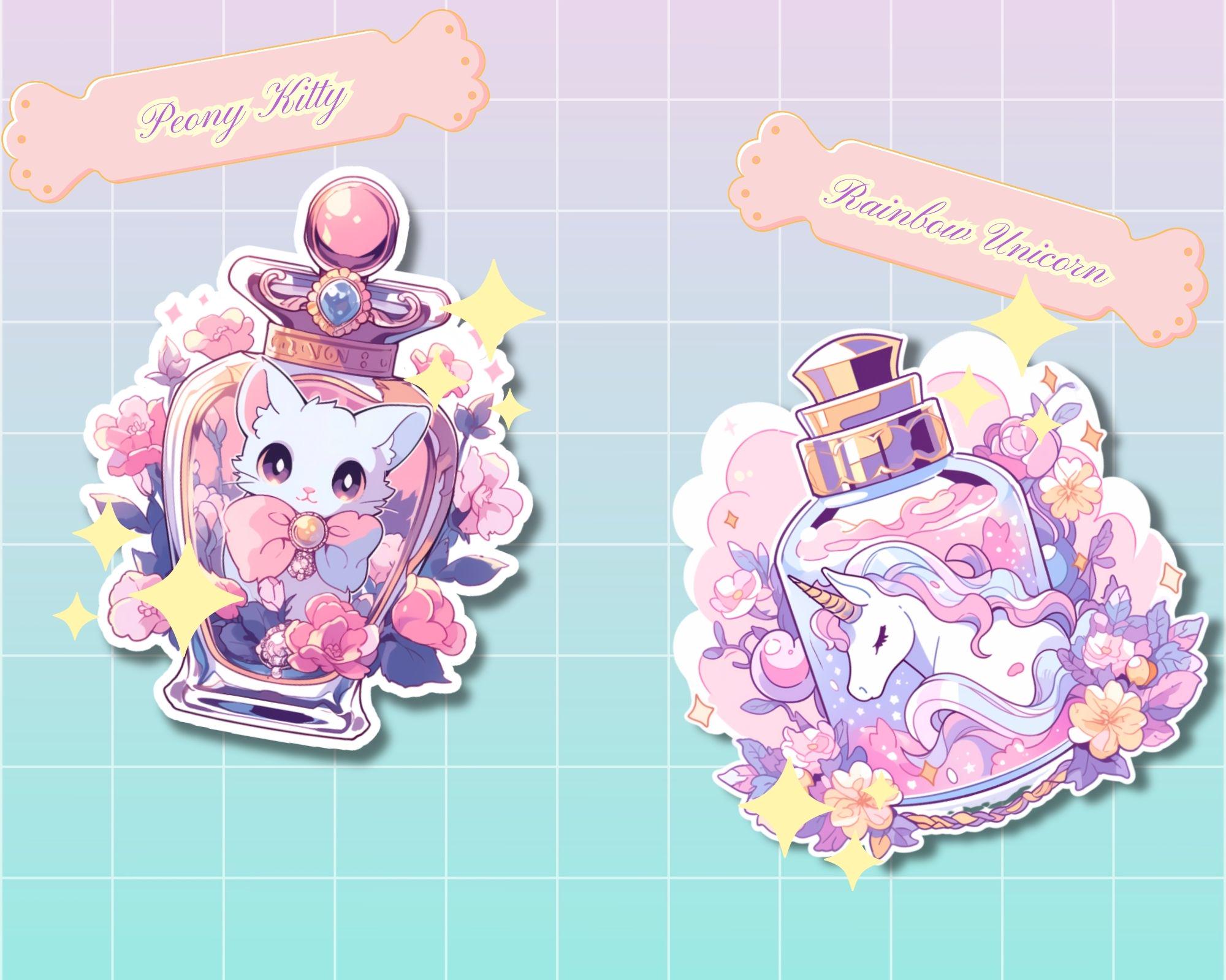 Floral Perfumes sticker set