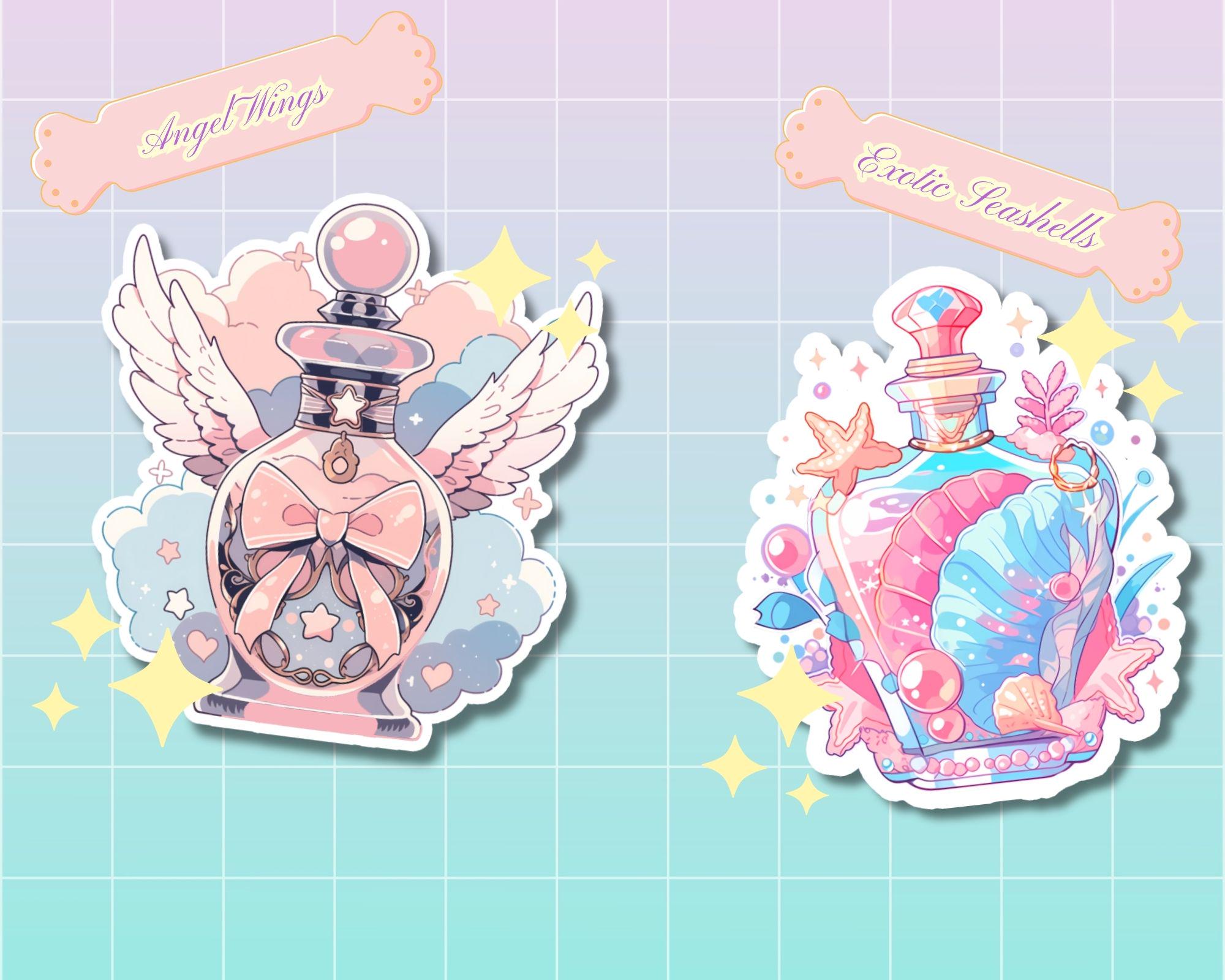 Floral Perfumes sticker set