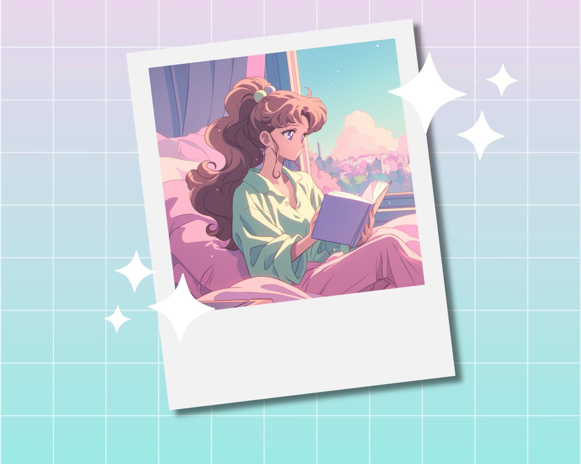 Sailor Jupiter Print,Polaroid Print, Sailor Moon Polaroid, Sailor Moon Print, Jupiter print, Sailor Jupiter Polaroid print,vintage sailor
