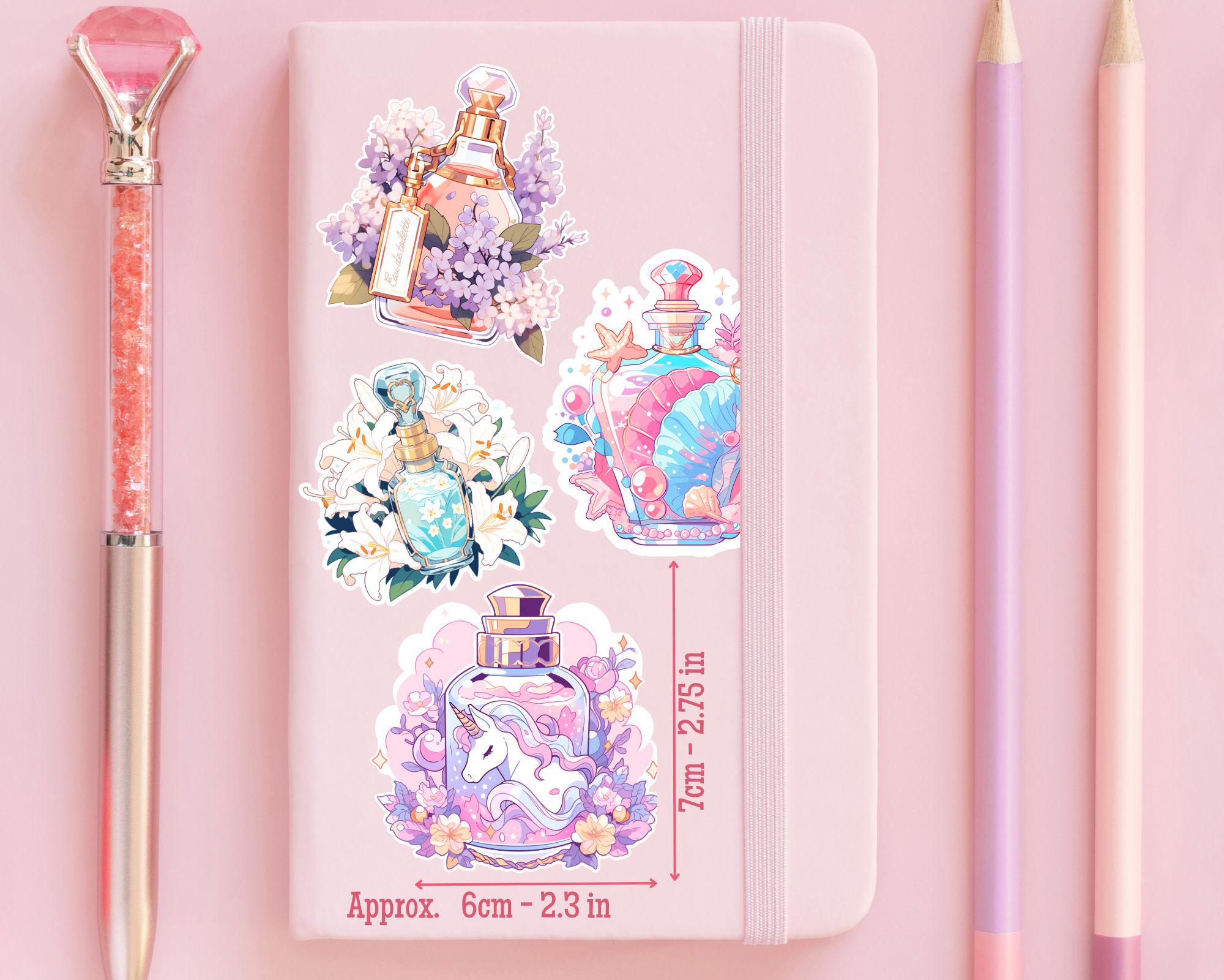 Floral Perfumes sticker set