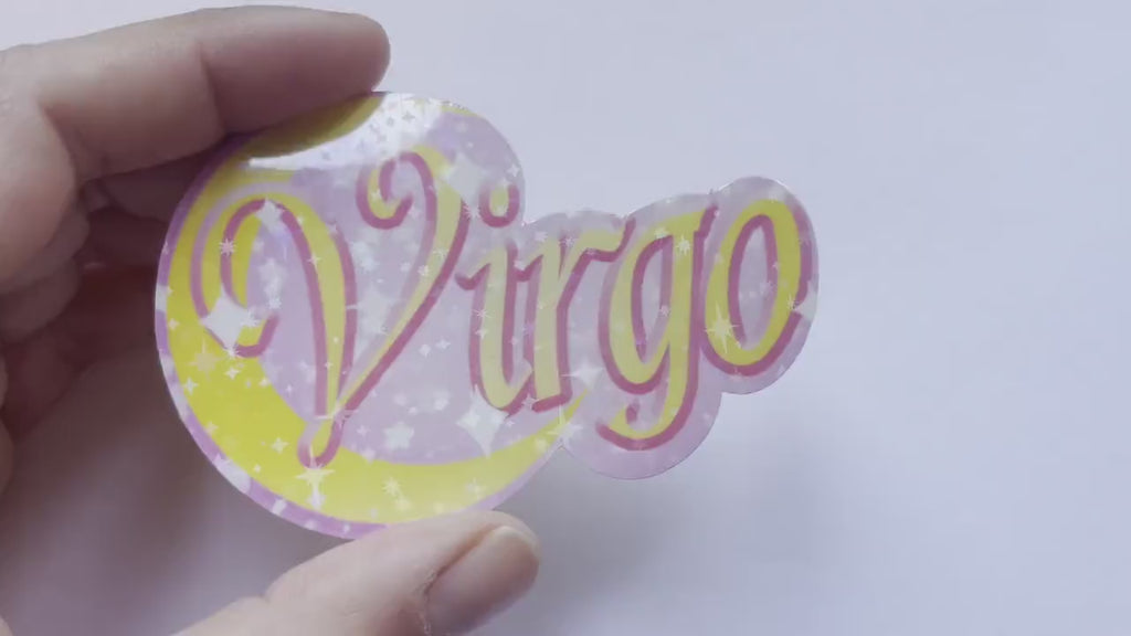 Zodiac sign sticker, sailor moon sticker, magical girl astrology sticker, moon sticker, horoscope sticker, planner sticker, laptop sticker