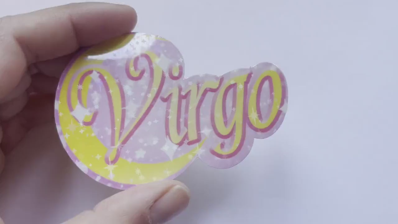 Zodiac sign sticker, sailor moon sticker, magical girl astrology sticker, moon sticker, horoscope sticker, planner sticker, laptop sticker